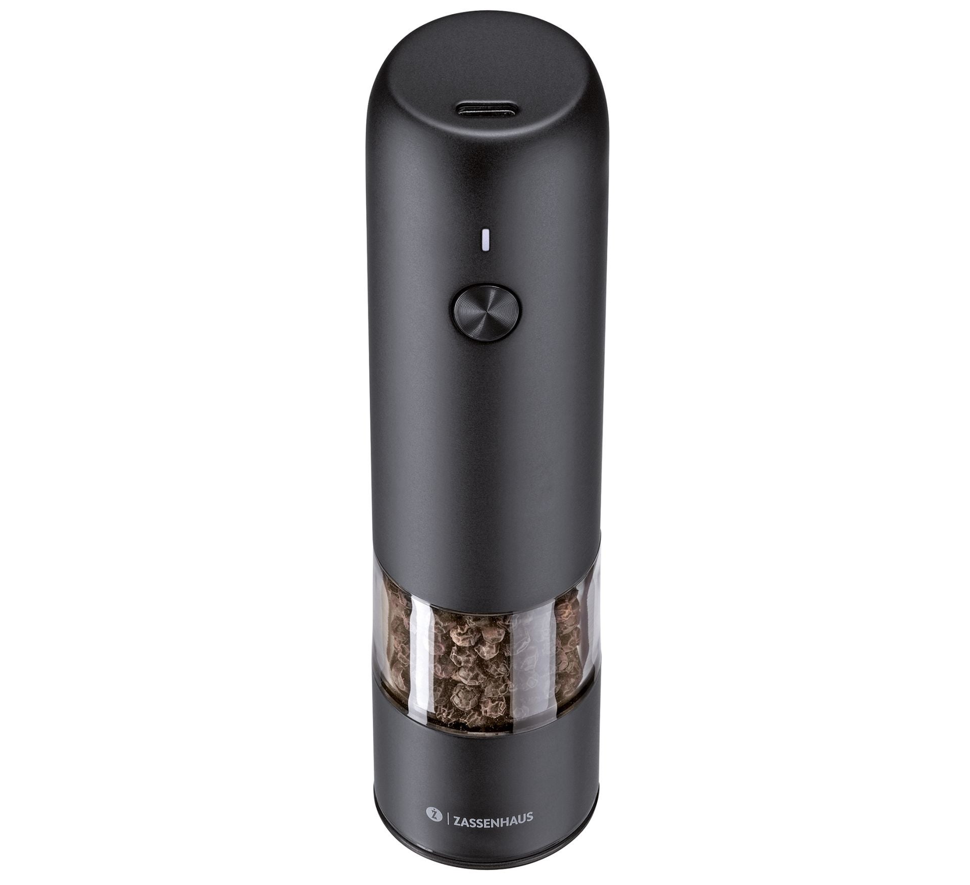 Pfeffermühle KÖLN USB elektrisch 14 cm schwarz