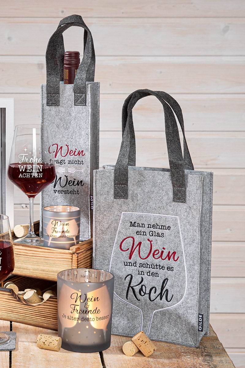 Geschenktasche "Man muss auch mal Wein sagen können" (Weinfest)