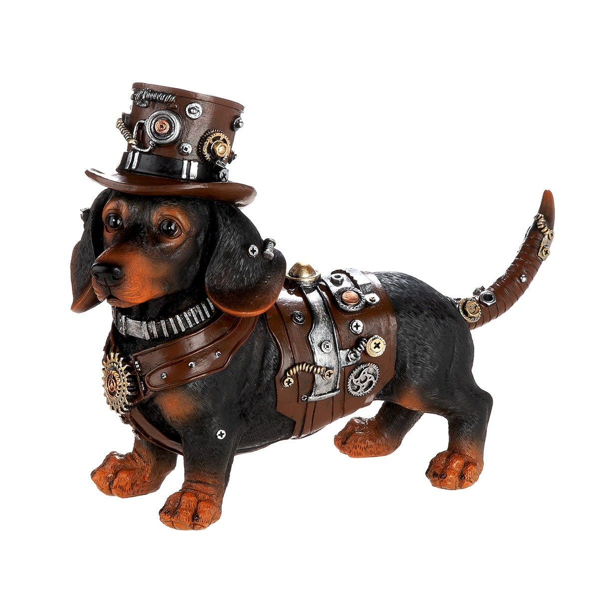 Dackel "Steampunk Dachshund" (Kunstharz)