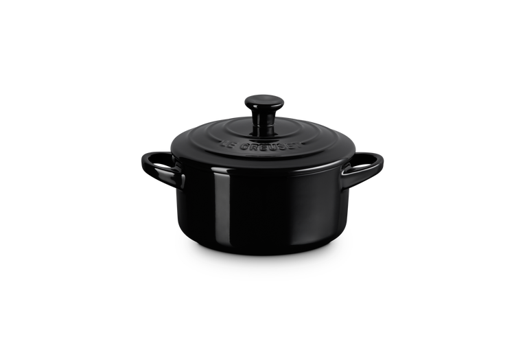 Mini-Cocotte Ø14cm SCHWARZ GLÄNZEND (Klassik)
