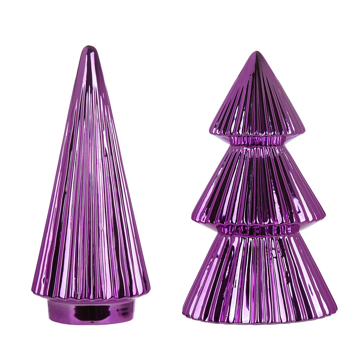Tannenbaum "Empress" 14,5x25,5cm lila (Keramik)