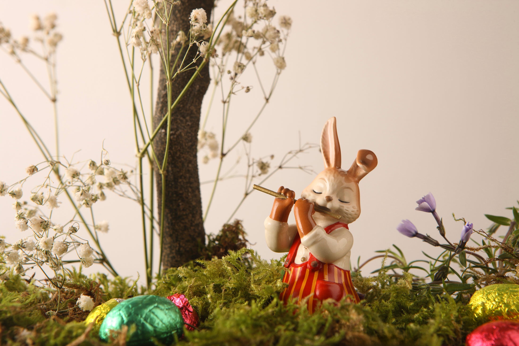 Hase "Lustiger Flötist" 8cm