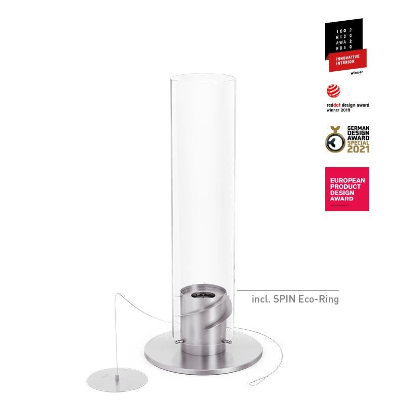 Tischfeuer 1200 SPIN silber