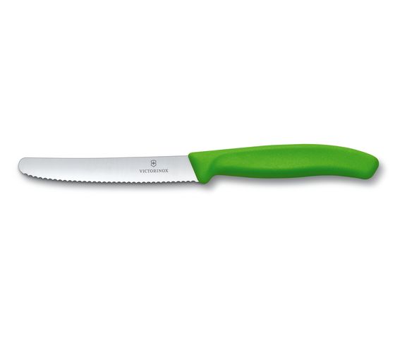 Tomatenmesser Swiss Classic, Wellenschliff, grün, 11 cm Tomatenmesser Swiss Classic, Wellenschliff, grün, 11 cm