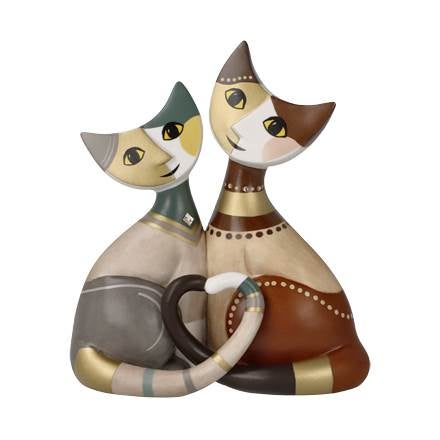 Katzenpaar "Mira e Mio" 14cm - limitiert auf 1999 Stück (Rosina Wachtmeister) Katzenpaar "Mira e Mio" 14cm - limitiert auf 1999 Stück (Rosina Wachtmeister)