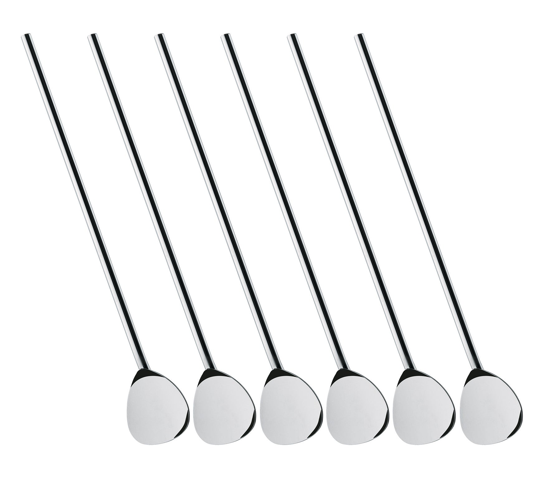 Cocktaillöffel mit Trinkhalm, 6er-Set Cocktaillöffel mit Trinkhalm, 6er-Set