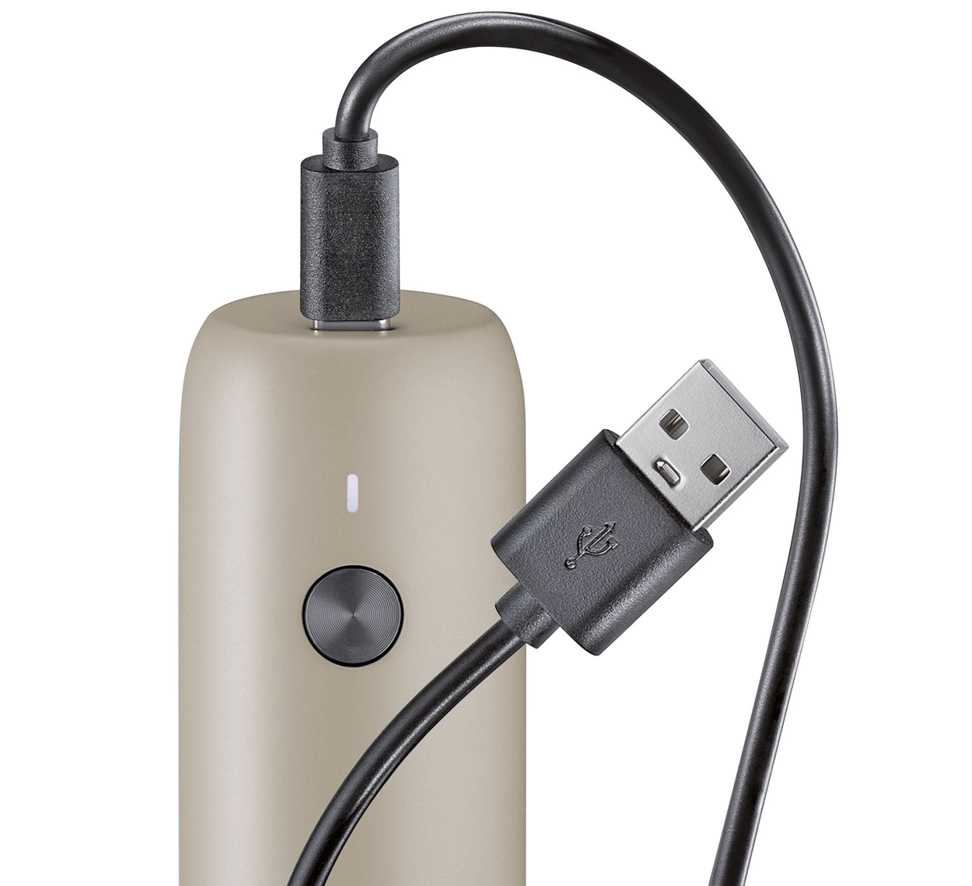 Pfeffermühle KÖLN USB elektrisch 14 cm grau