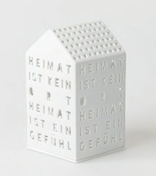 Lichthaus "Heimat ist kein Ort" 16,5 cm Lichthaus "Heimat ist kein Ort" 16,5 cm