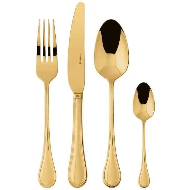 "Royal Miroor Gold“ Besteck 24-tlg. (Edelstahl/PVD)