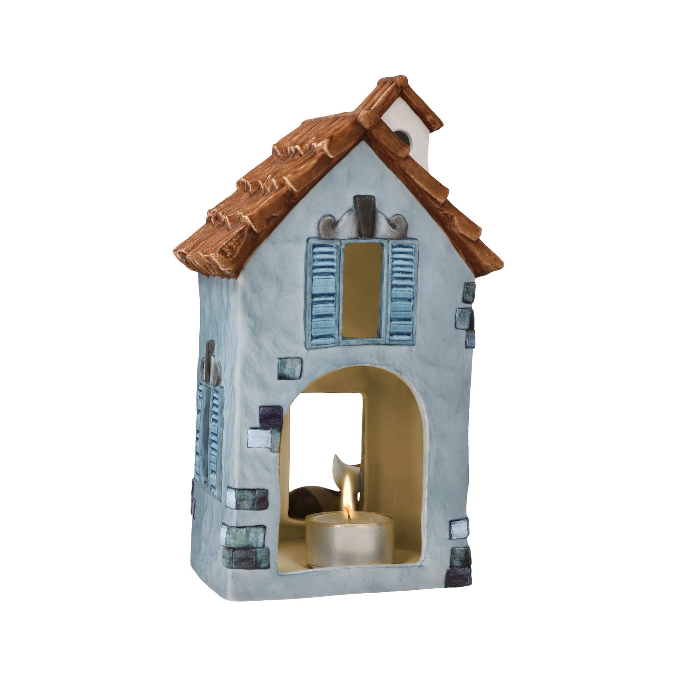 Haus mit Katze "Via Galileo Galilei" (Rosina Wachtmeister)