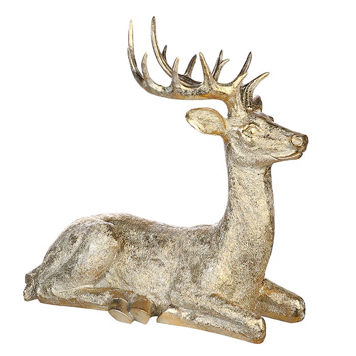 Hirsch "Raffael" 56cm goldfarben (Poly)