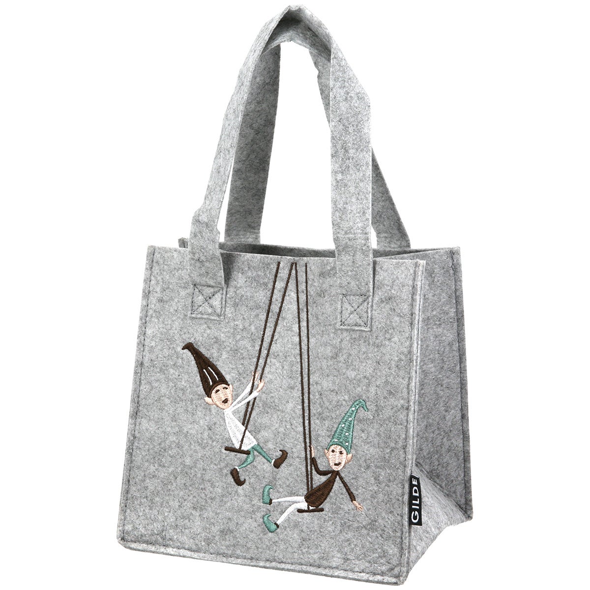 Filztasche "Nils" hellgrau 20x20cm
