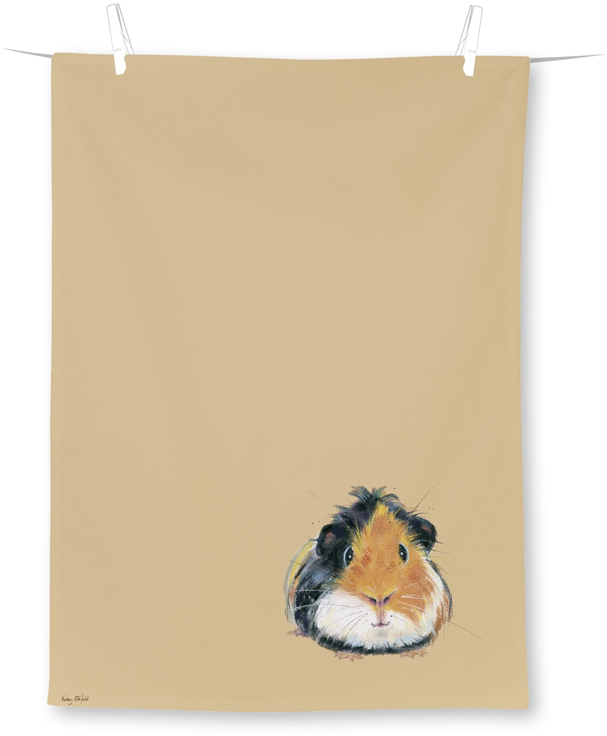 Geschirrtuch GUINEA PIG PEDRO light brown (70cmx50cm)