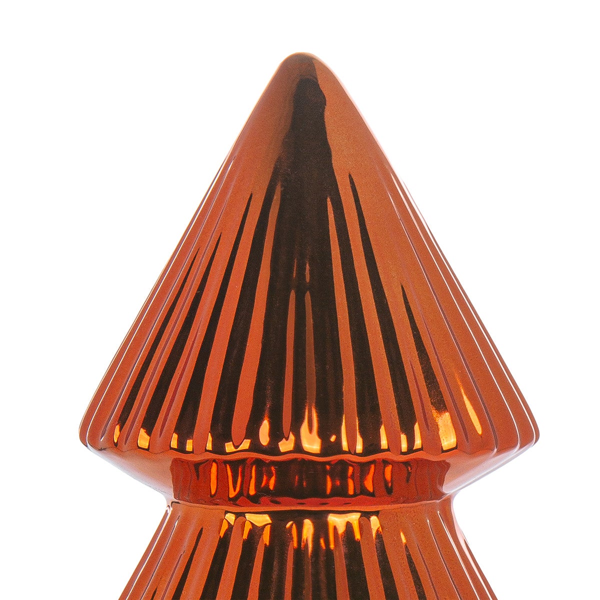 Tannenbaum "Empress" 10x22cm orange (Keramik)