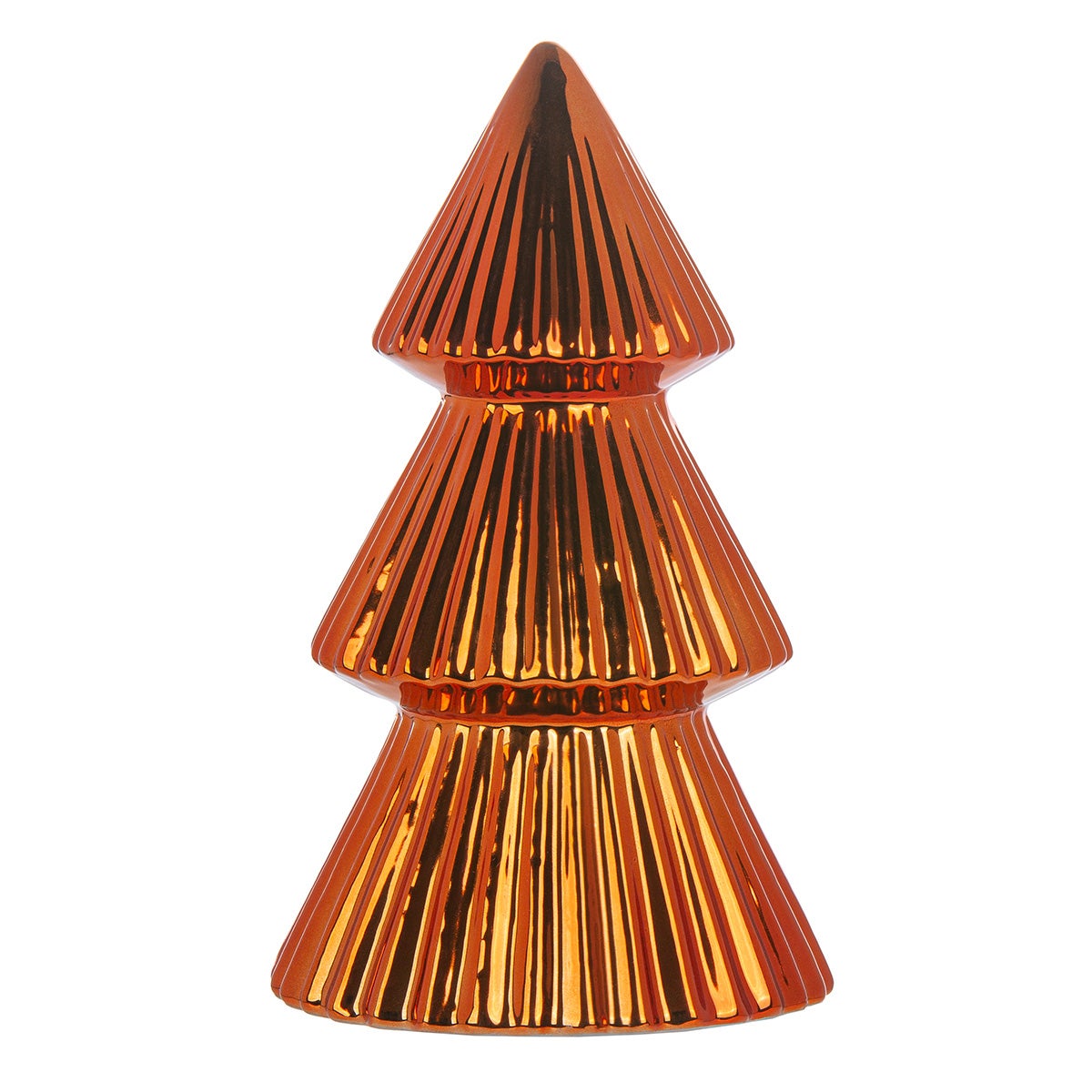 Tannenbaum "Empress" 10x22cm orange (Keramik)