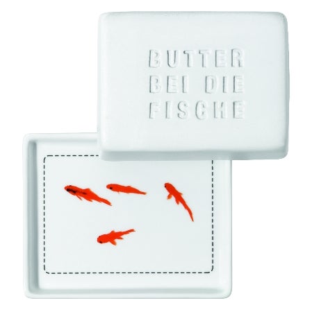 1/4 Butterdose "Butter bei die Fische" 1/4 Butterdose "Butter bei die Fische"