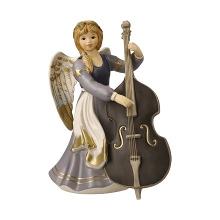 Gloria-Engel "Festliche Kontrabassspielerin" 20cm