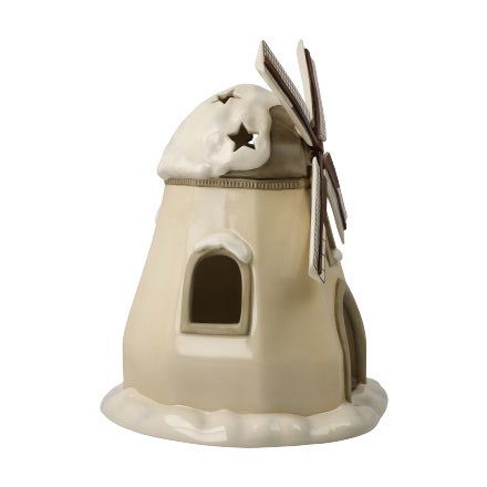 Verschneite Windmühle 16,5x23cm (Im Winterwald)