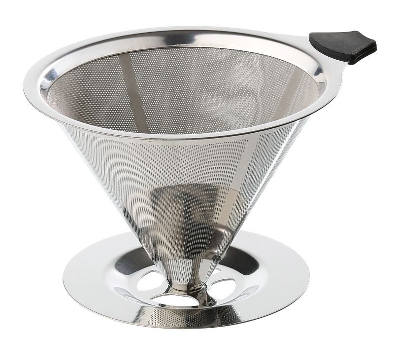 Dauerfilter für Kaffee mit Standfuß Edelstahl Dauerfilter für Kaffee mit Standfuß Edelstahl