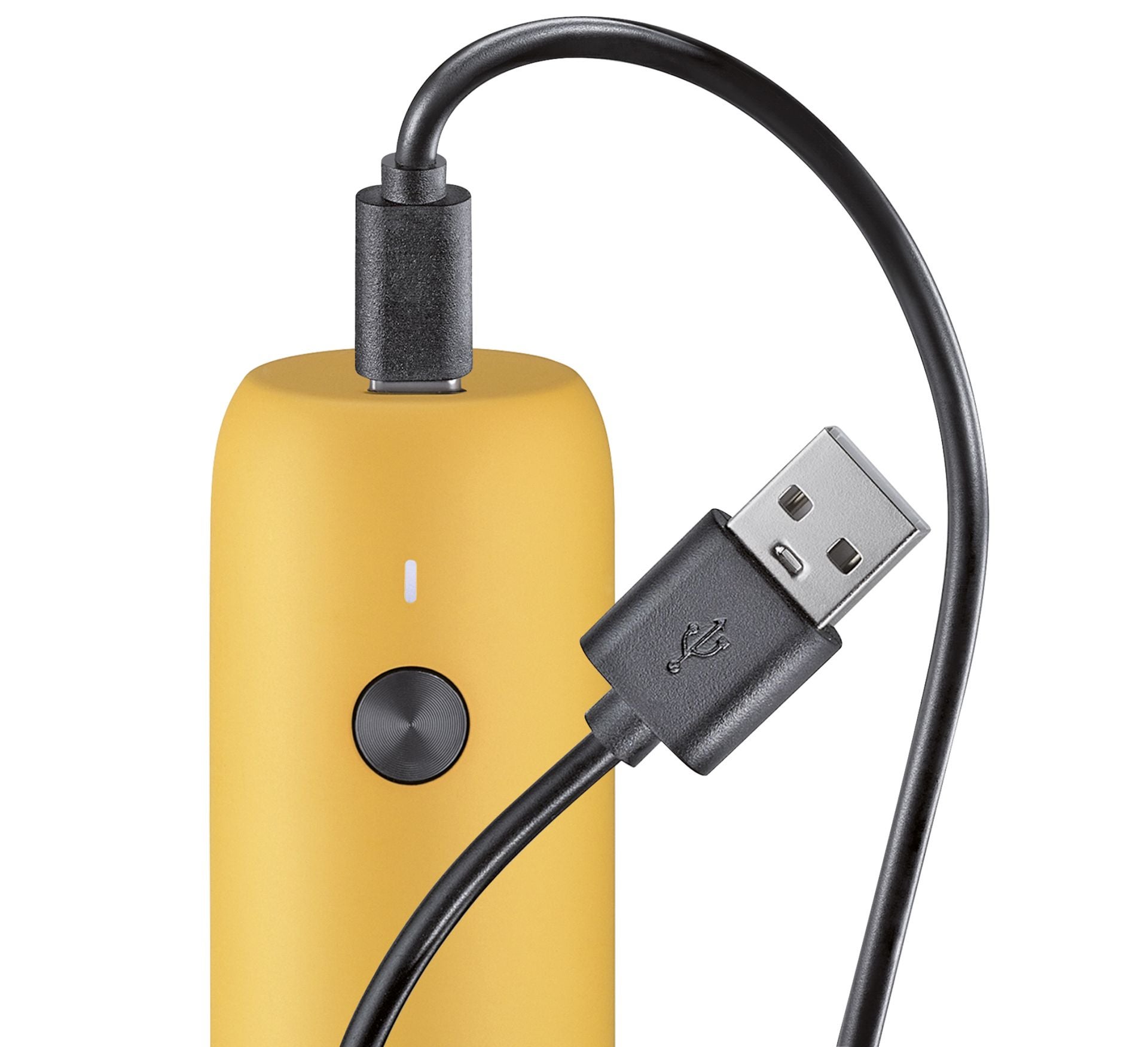 Pfeffermühle KÖLN USB elektrisch 14 cm gelb