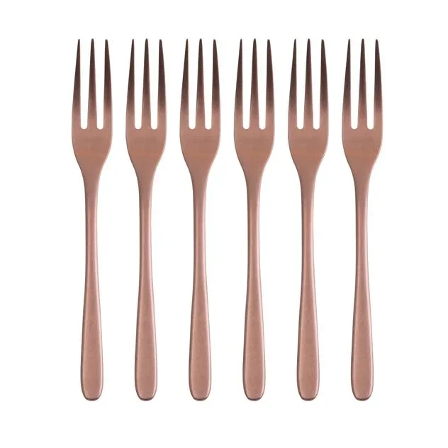 "Taste Vintage Kupfer" 6er-Set Kuchengabeln (Edelstahl/PVD)