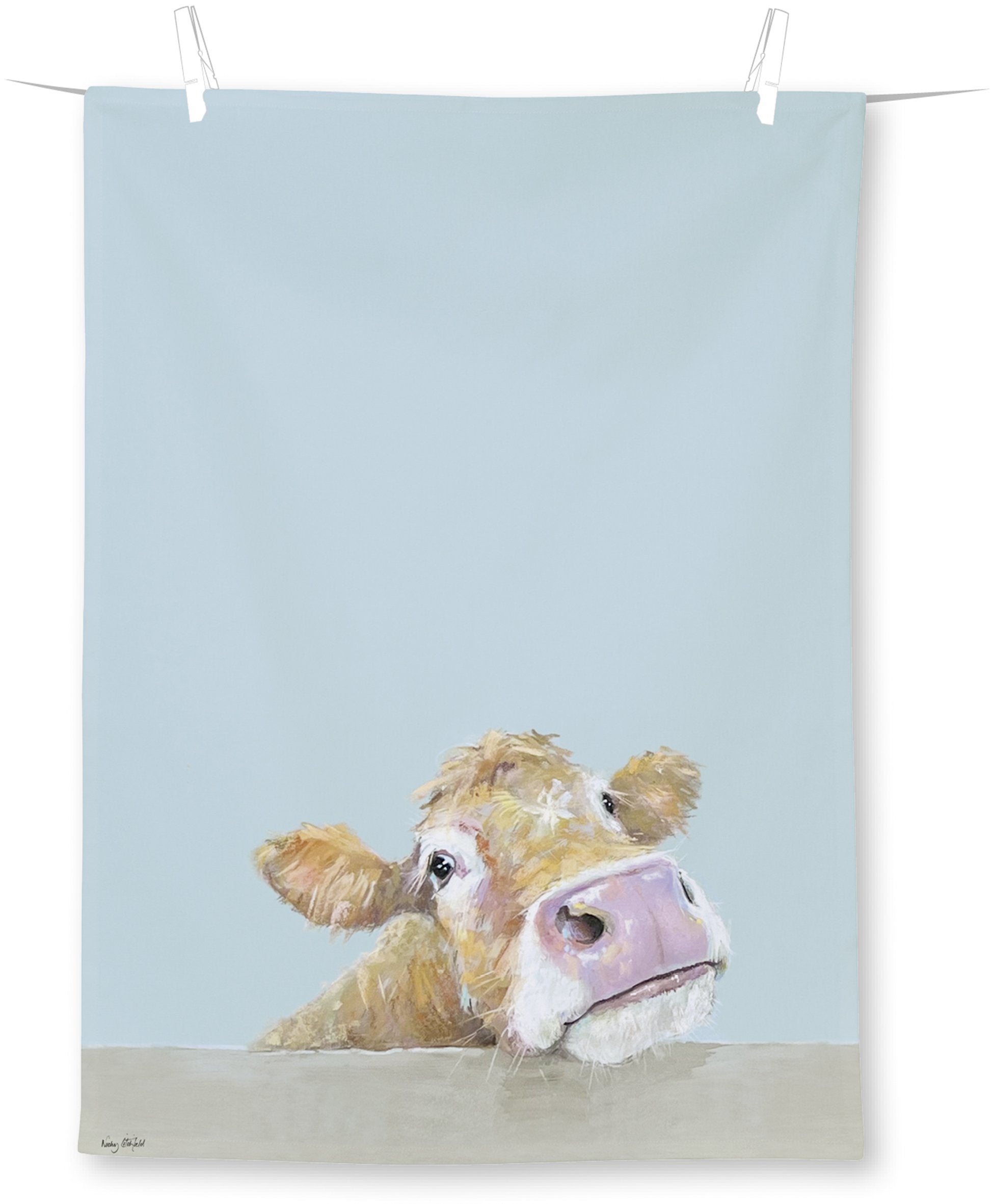 Geschirrtuch COW BELLA light blue (70cmx50cm)