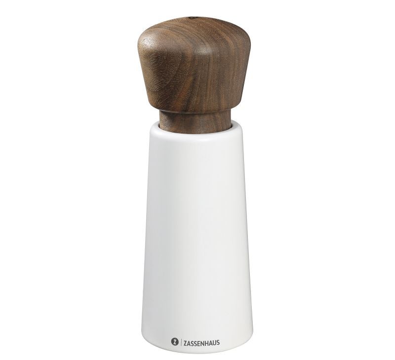 Pfeffermühle 18cm weiß/Nussbaum - NORDERNEY Pfeffermühle 18cm weiß/Nussbaum - NORDERNEY