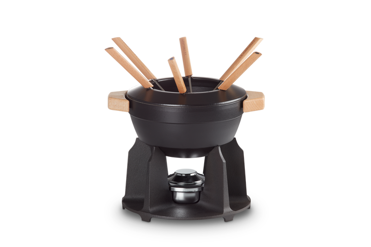 Le Creuset Fondue-Set DE LUXE schwarz Le Creuset Fondue-Set DE LUXE schwarz
