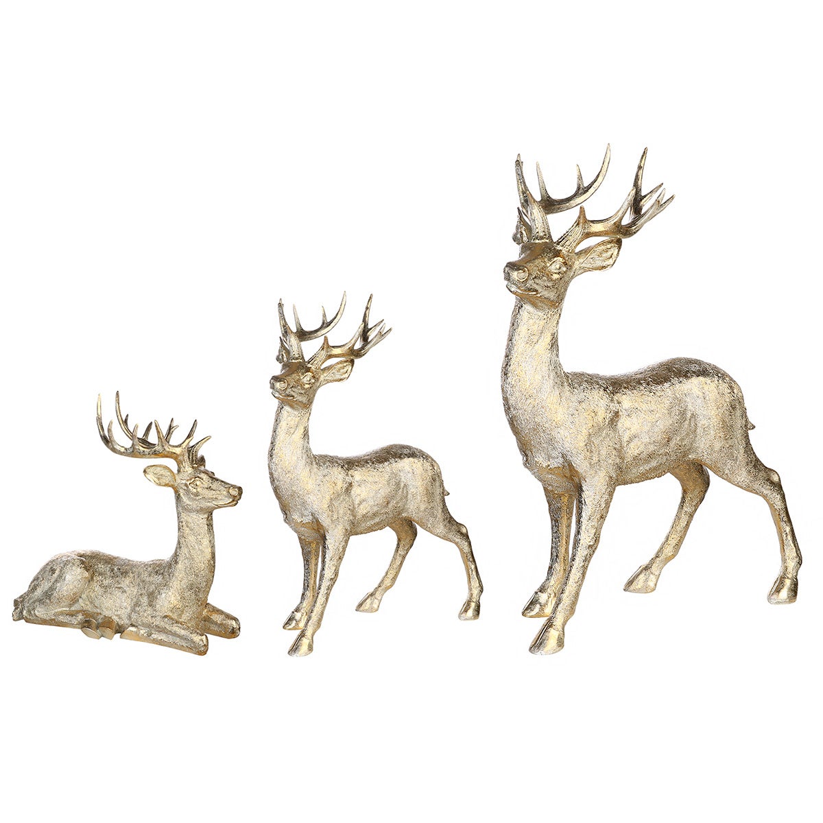 Hirsch "Raffael" 56cm goldfarben (Poly)