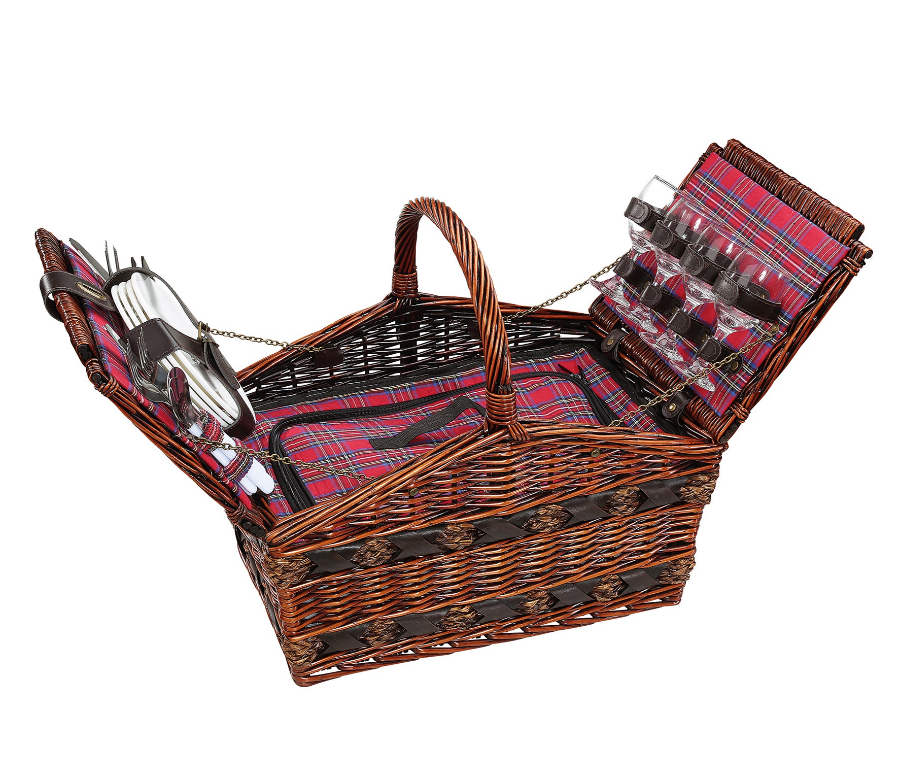 Picknick-Korb "Como" dunkelbraun