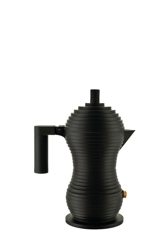 Espressokocher "PULCINA" für 6 Tassen komplett schwarz