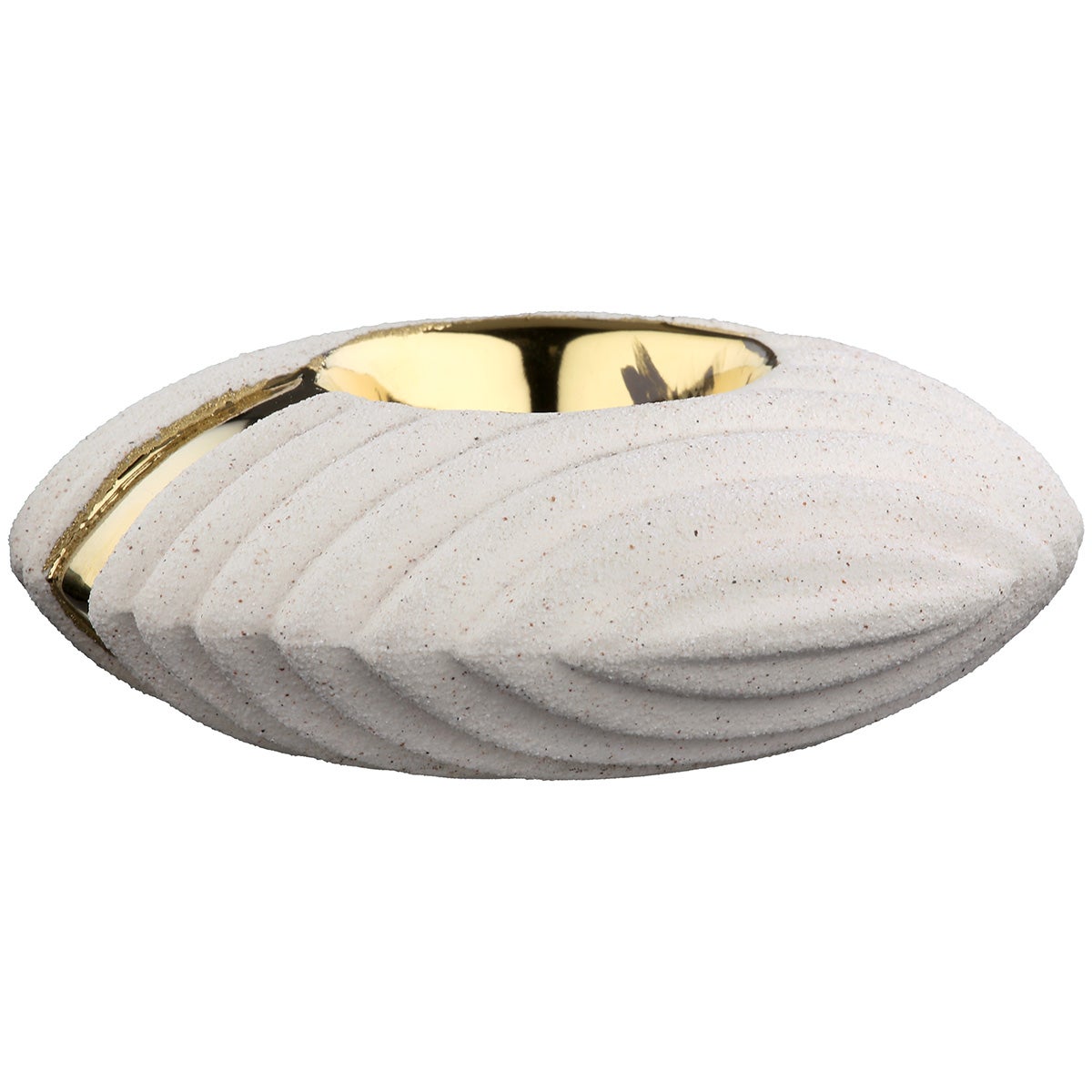 Teelichtleuchter "Dune" beige (Keramik)