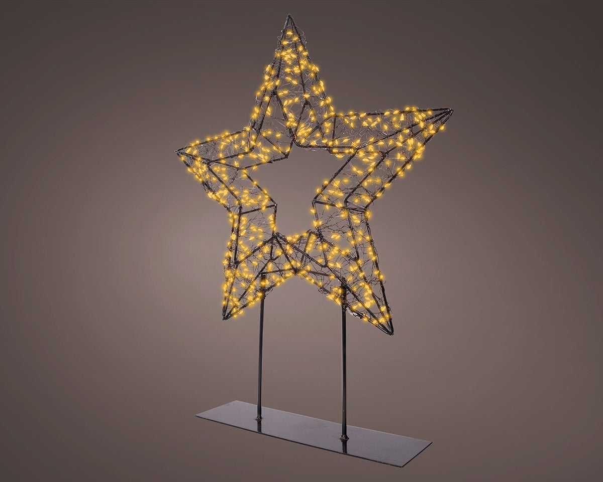 Stern a.F. 500 LEDs (Metall) Outdoor geeignet mit Timer