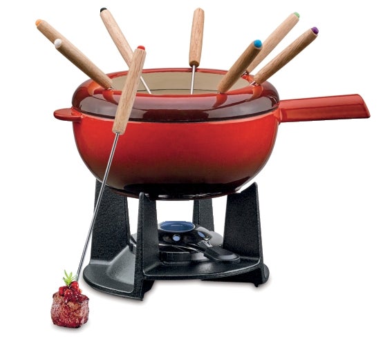 Fondue-Garnitur SAAS-FEE, rot Fondue-Garnitur SAAS-FEE, rot