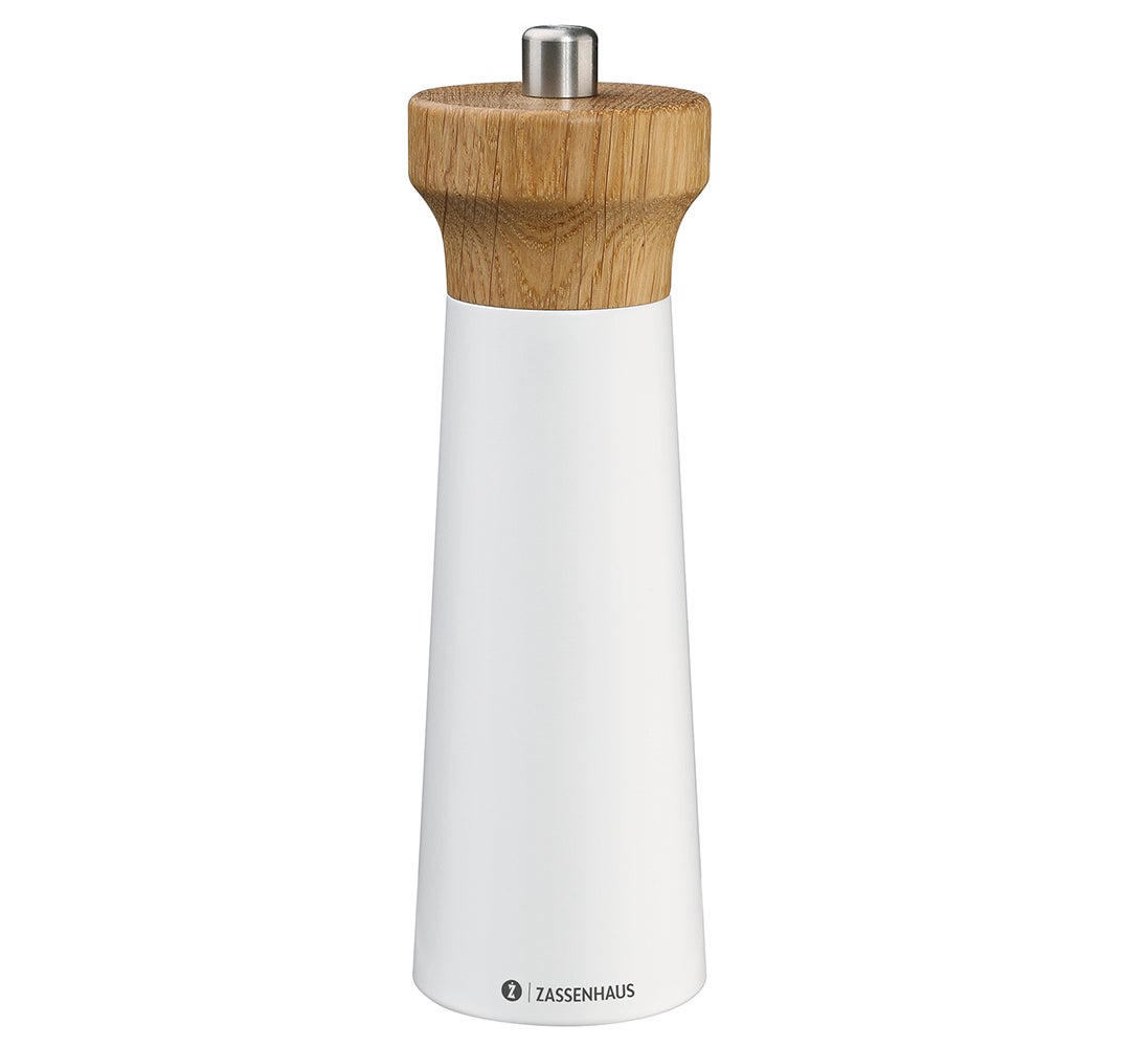 Pfeffermühle WESTERLAND 18 cm weiß/Eiche Pfeffermühle WESTERLAND 18 cm weiß/Eiche
