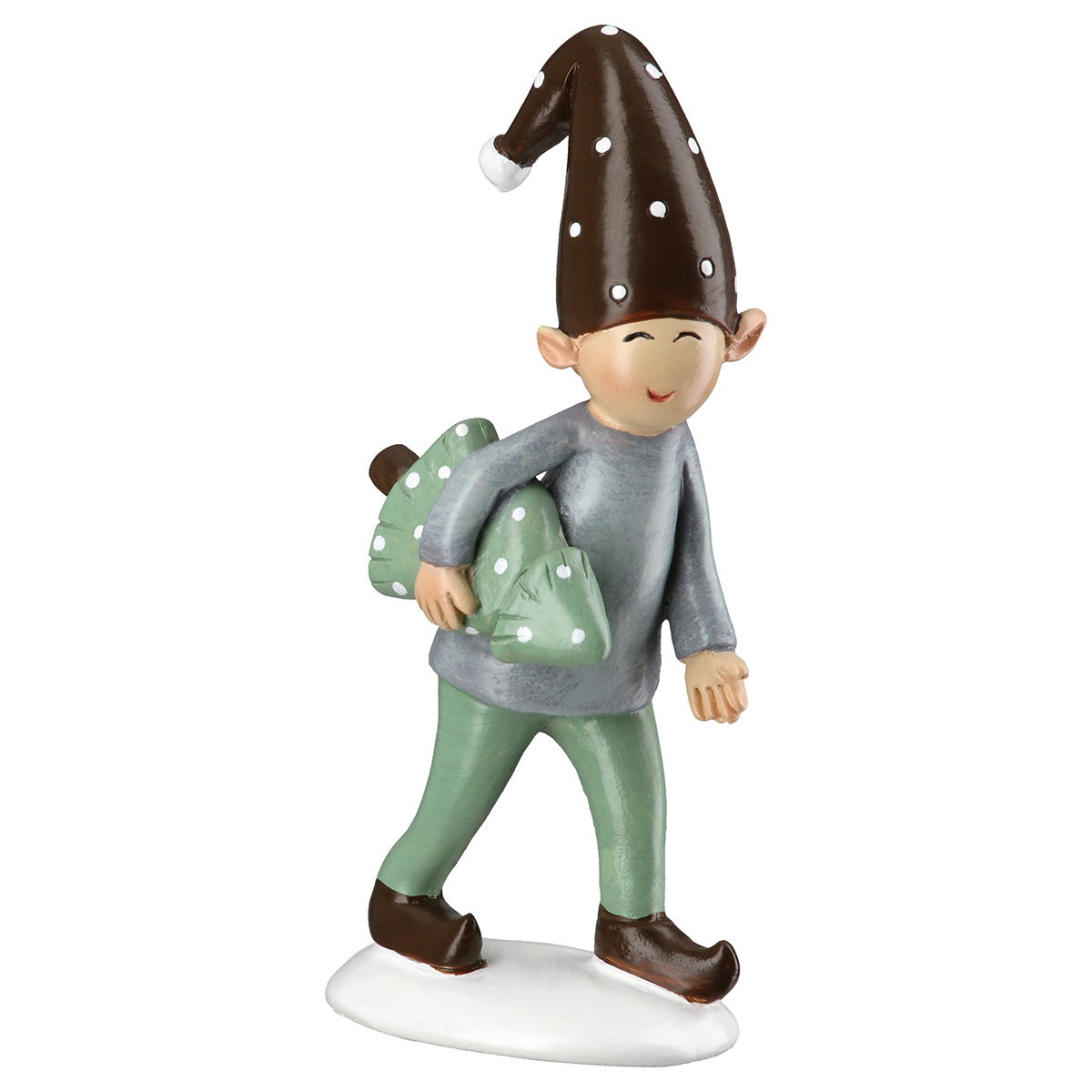 Wichtel "Nils mit Holzscheit" 8,5cm