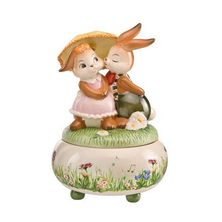 Spieluhr Hasen "Frühlingsregen" 17cm Spieluhr Hasen "Frühlingsregen" 17cm