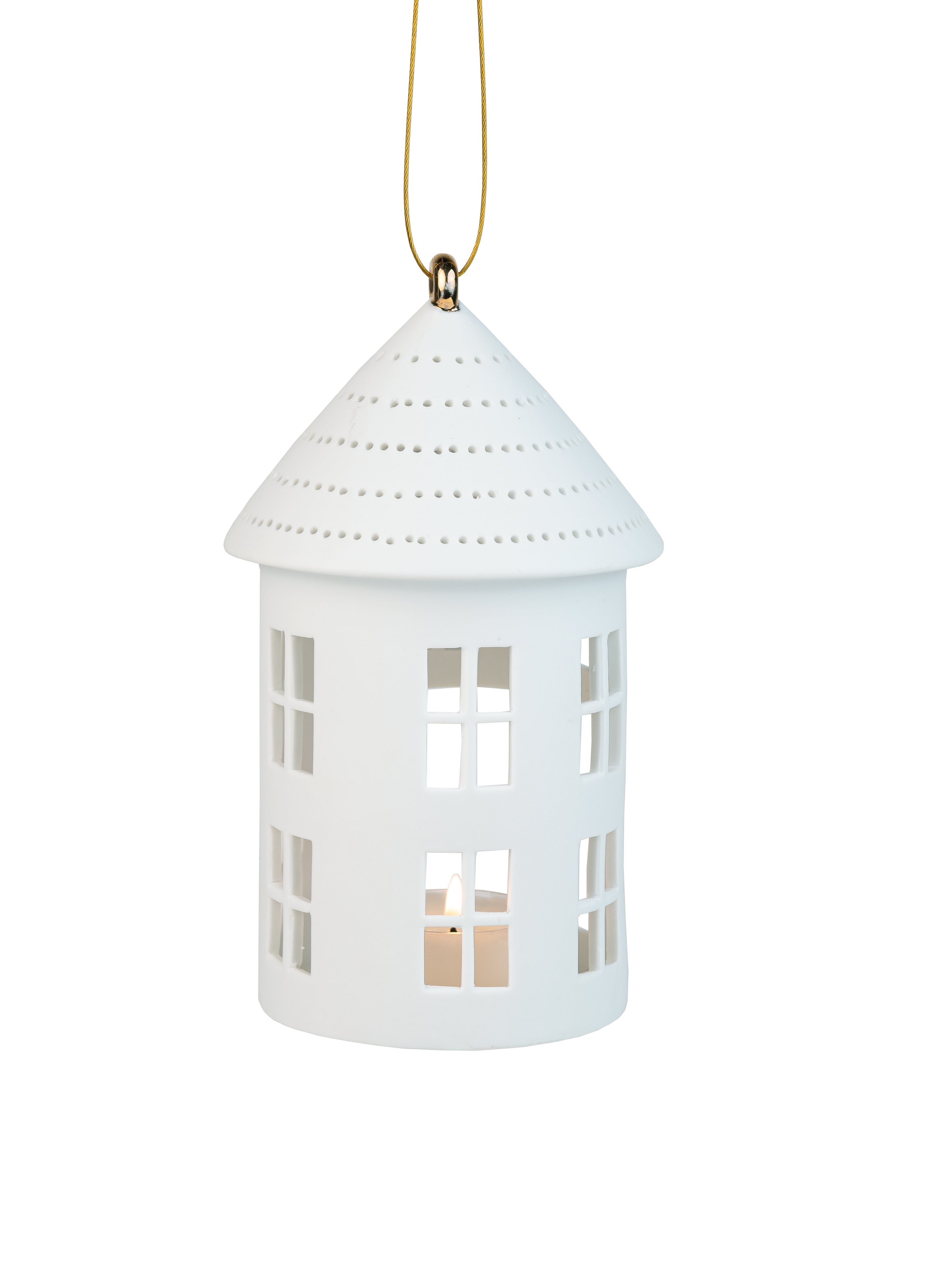 Hängendes Lichthaus rund groß Ø9,5cm x 16cm Hängendes Lichthaus rund groß Ø9,5cm x 16cm