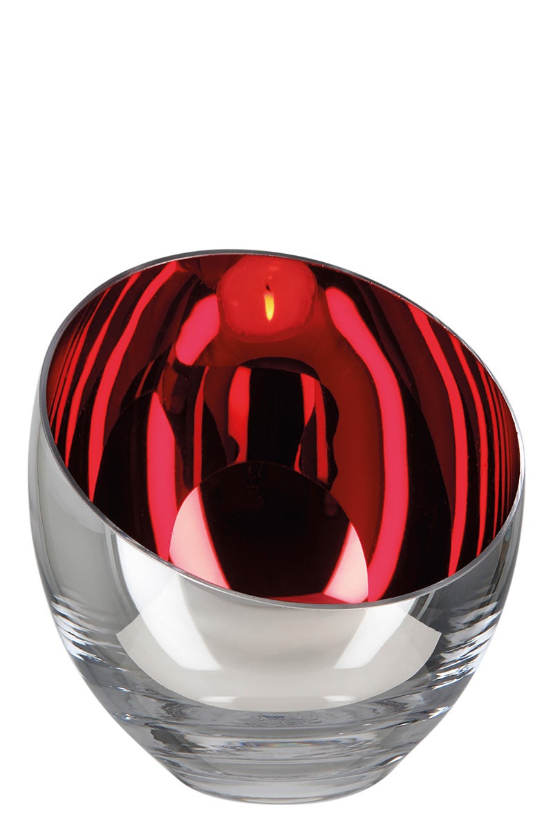 Teelicht "Candy" rot (Glas)