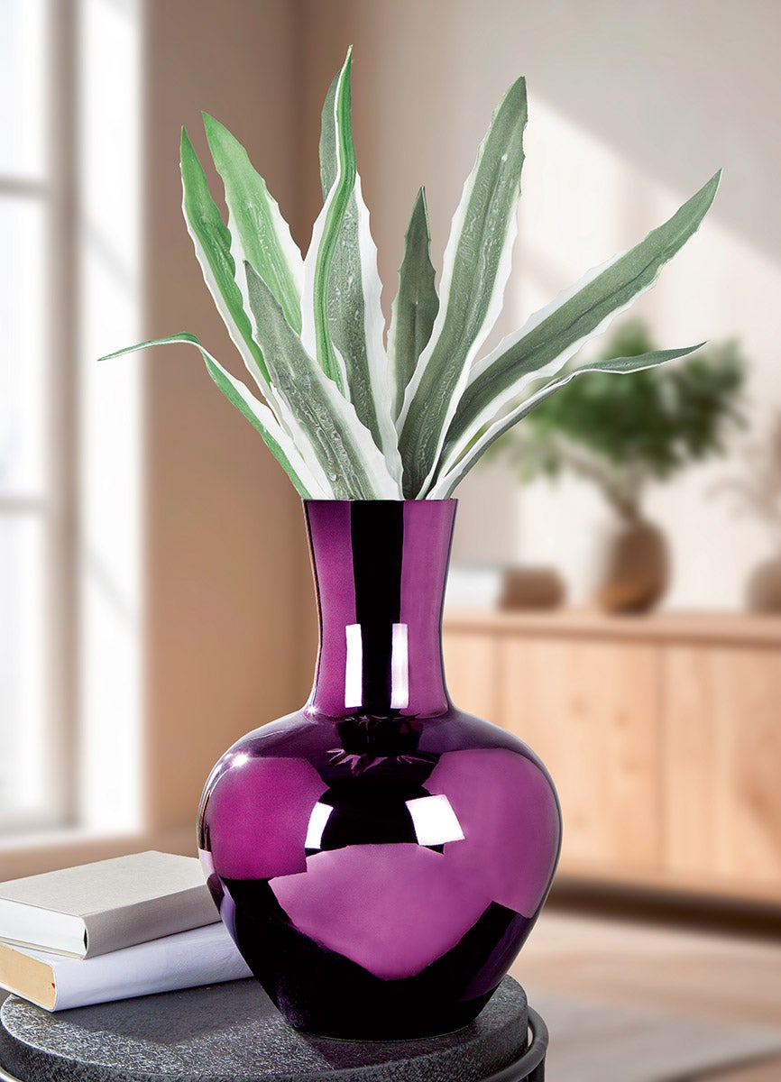 Vase "Lumina" 39cm lila (Metall)