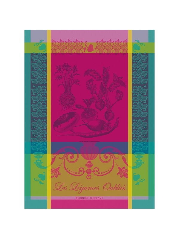 Geschirrtuch LEGUMES OUBLIES fuchsia (Gemüse) Geschirrtuch LEGUMES OUBLIES fuchsia (Gemüse)