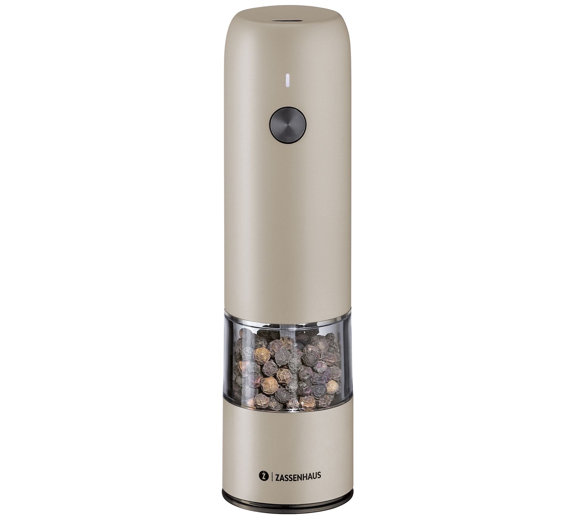 Pfeffermühle KÖLN USB elektrisch 14 cm grau