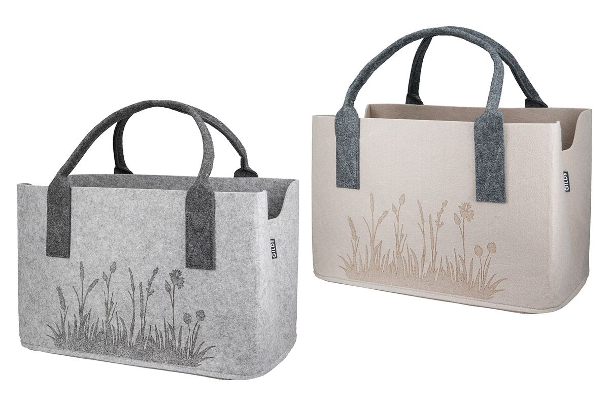 Filztasche "Wildblumen" beige Filztasche "Wildblumen" beige