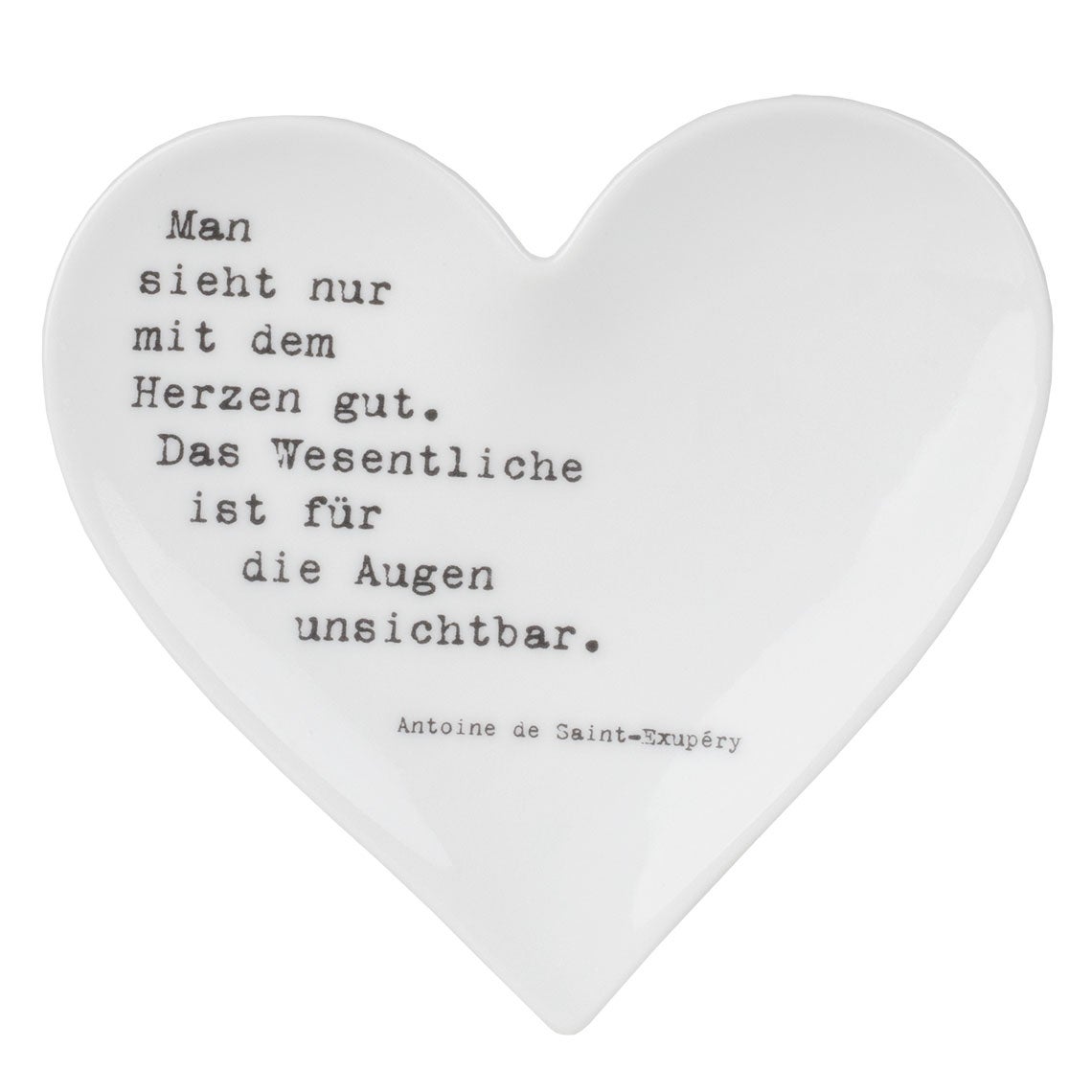 Herzteller klein "Man sieht nur ..."
