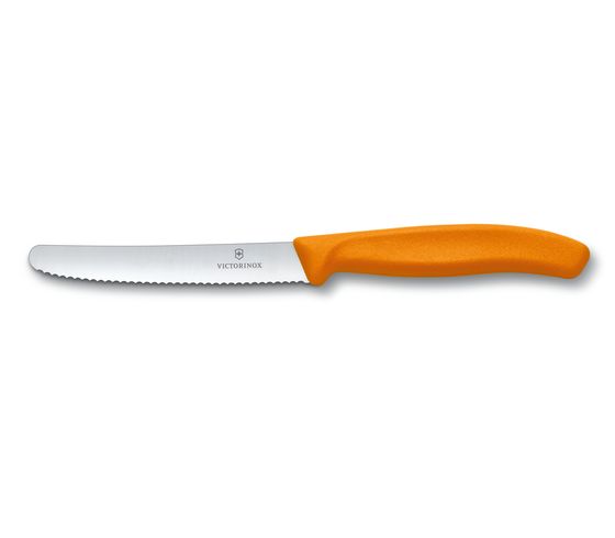 Tomatenmesser Swiss Classic, Wellenschliff, orange, 11 cm Tomatenmesser Swiss Classic, Wellenschliff, orange, 11 cm