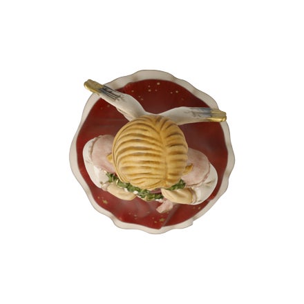 Engel m. Spieluhr "Herzensfroh"14cm (Bordeaux)