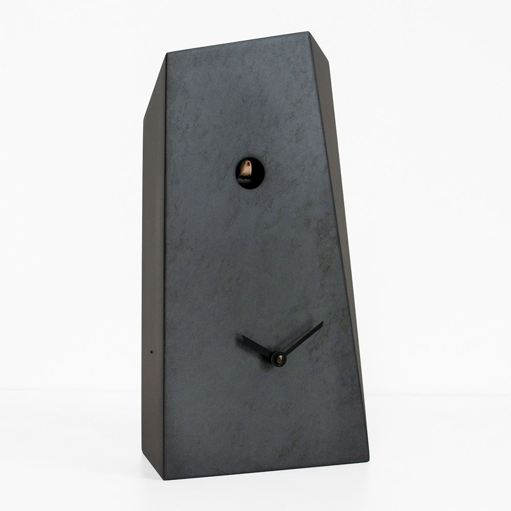 Standuhr MONOLITH SPECIAL schwarz/bronze (Design: Ewald Winkelbauer)