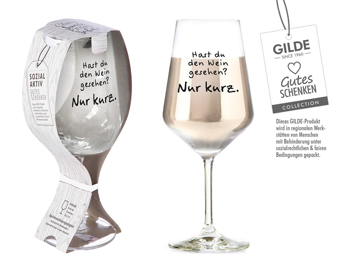 Weinglas Nr. 18 "Hast du den Wein gesehen? Nur kurz."