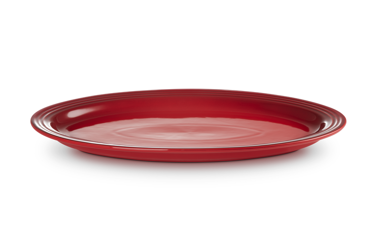 Servierplatte oval 46cm KIRSCHROT