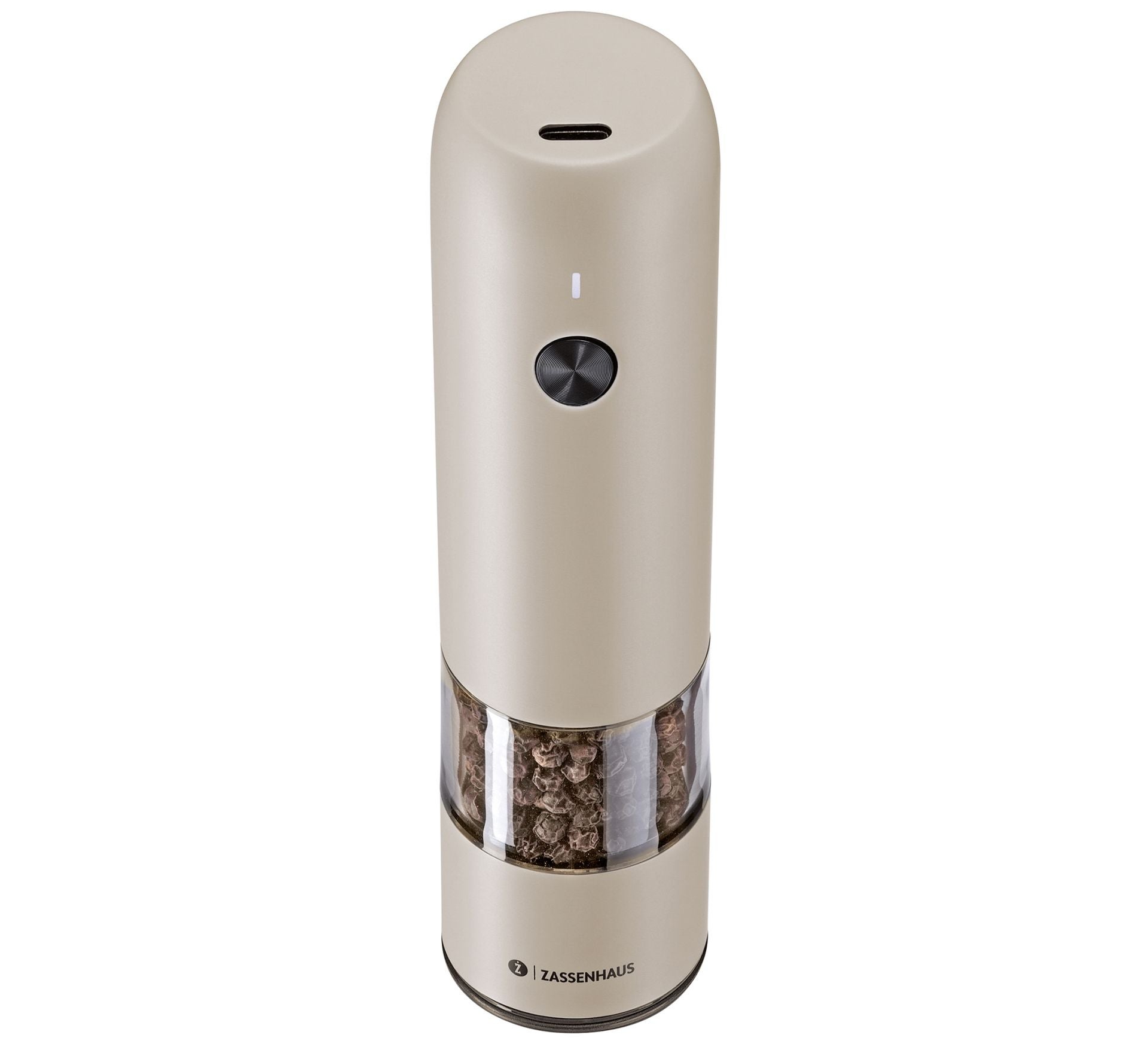 Pfeffermühle KÖLN USB elektrisch 14 cm grau